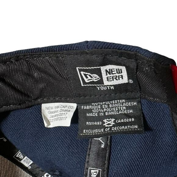 New Orleans Pelicans New Era Youth 9Fifty Snapback Two Tone Red Blue Adjustable - Picture 6 of 7